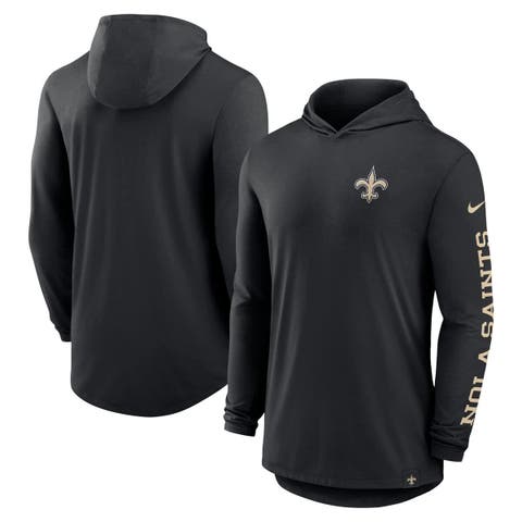 Men's Nike Black New Orleans Saints Blitz Performance T-Shirt Hoodie