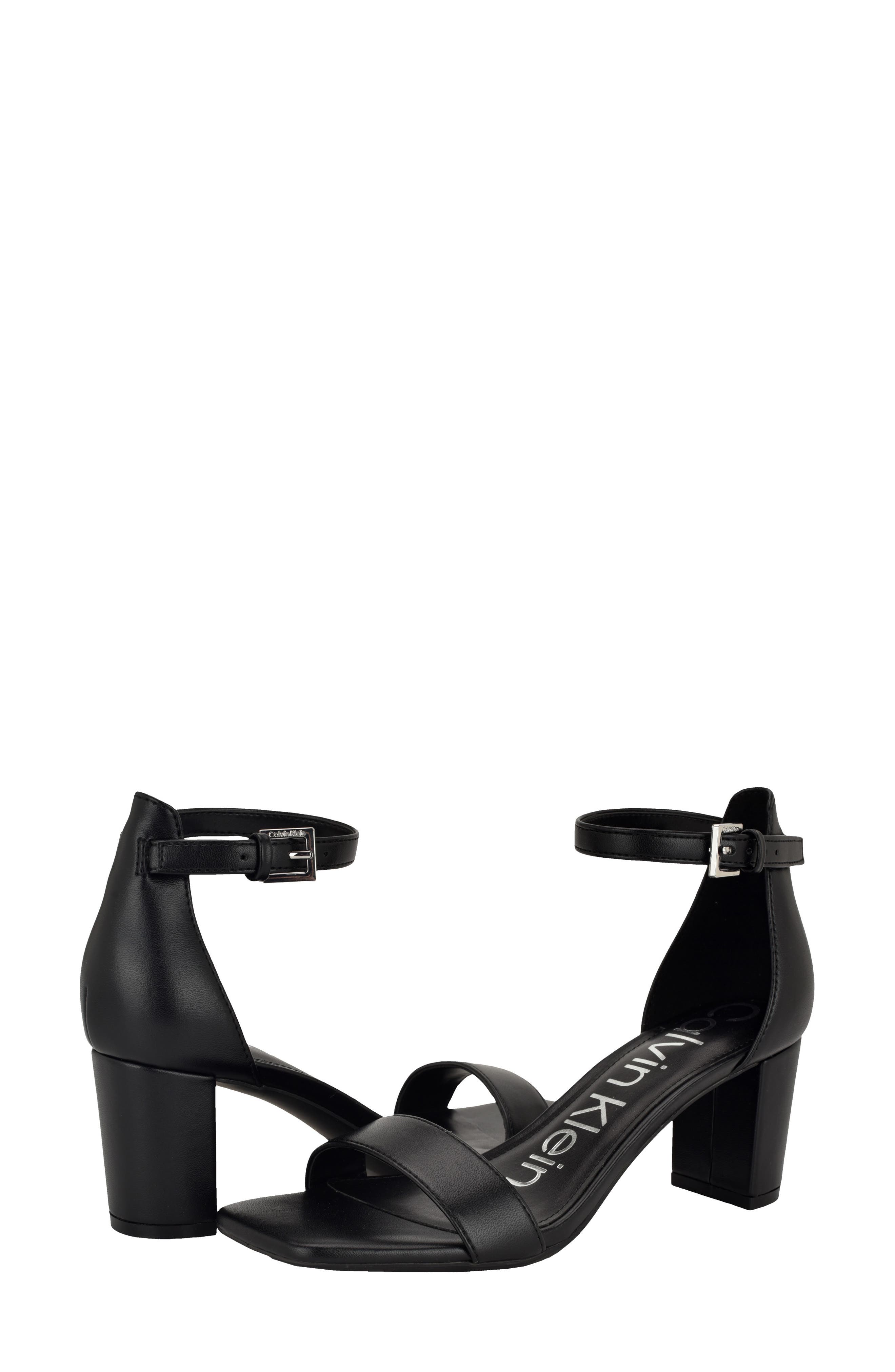 Calvin Klein Nolene Sandal, Alternate, color, Black