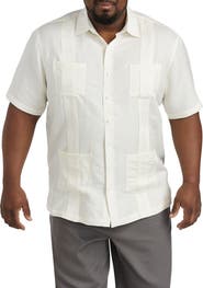 Oak Hill by DXL Embroidered Panel Sport Shirt
