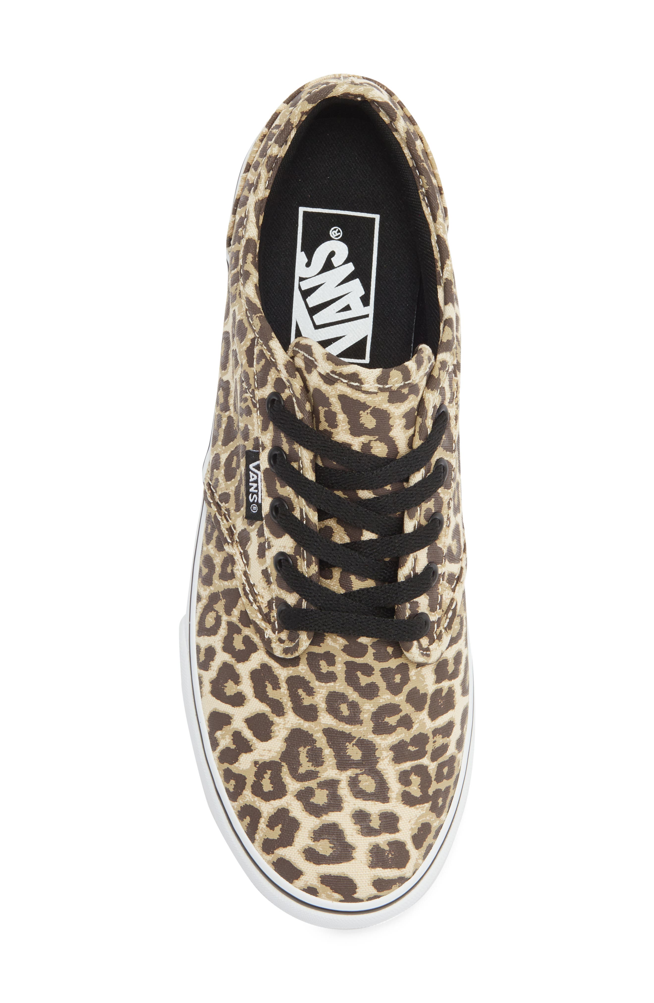 Vans Atwood Canvas Sneaker, Alternate, color, Leopard Black