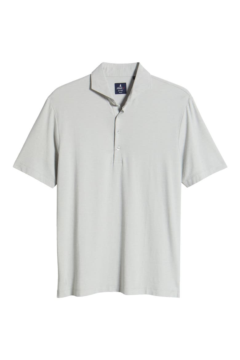 Idris Top Shelf Heathered Polo, Alternate, color, LIGHT GRAY