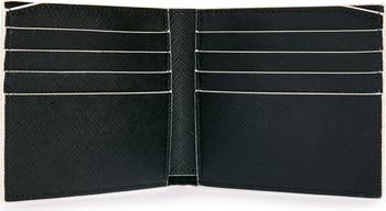 Logo Monogram Leather Bifold Wallet
