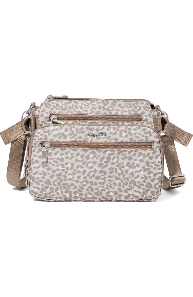 BAGGALLINI Marais Crossbody Bag, Main, color, Mocha Cheetah Print