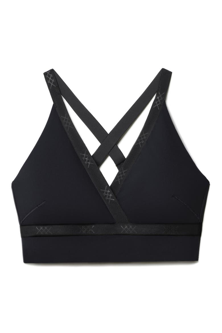 Banded Hi-Form Sports Bra, Alternate, color, BLACK