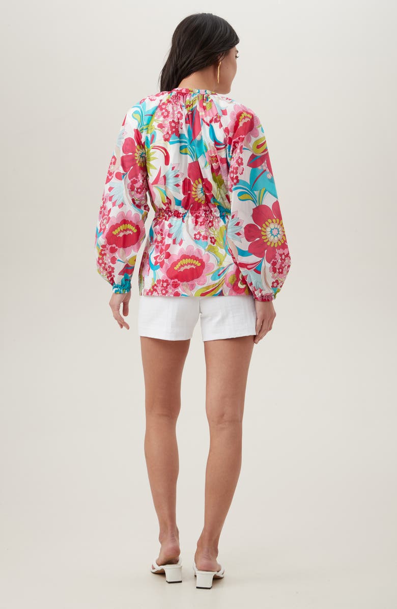 Trina Turk Rue Zip Front Jacket, Alternate, color, Pink Multi