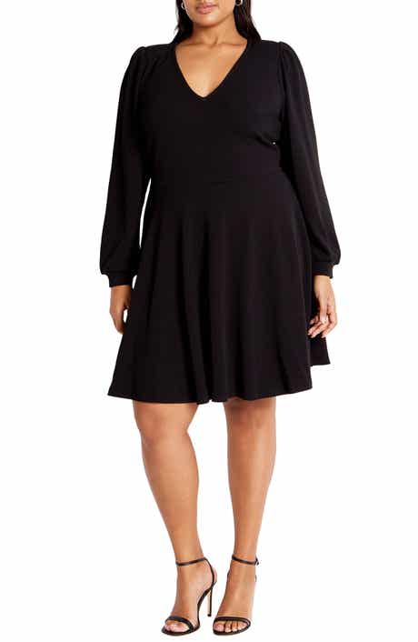 Karter Long Sleeve Fit & Flare Dress