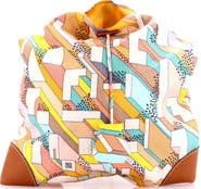 Pre-Owned Hermes Silky City Bag Printed Silk and Leather PM