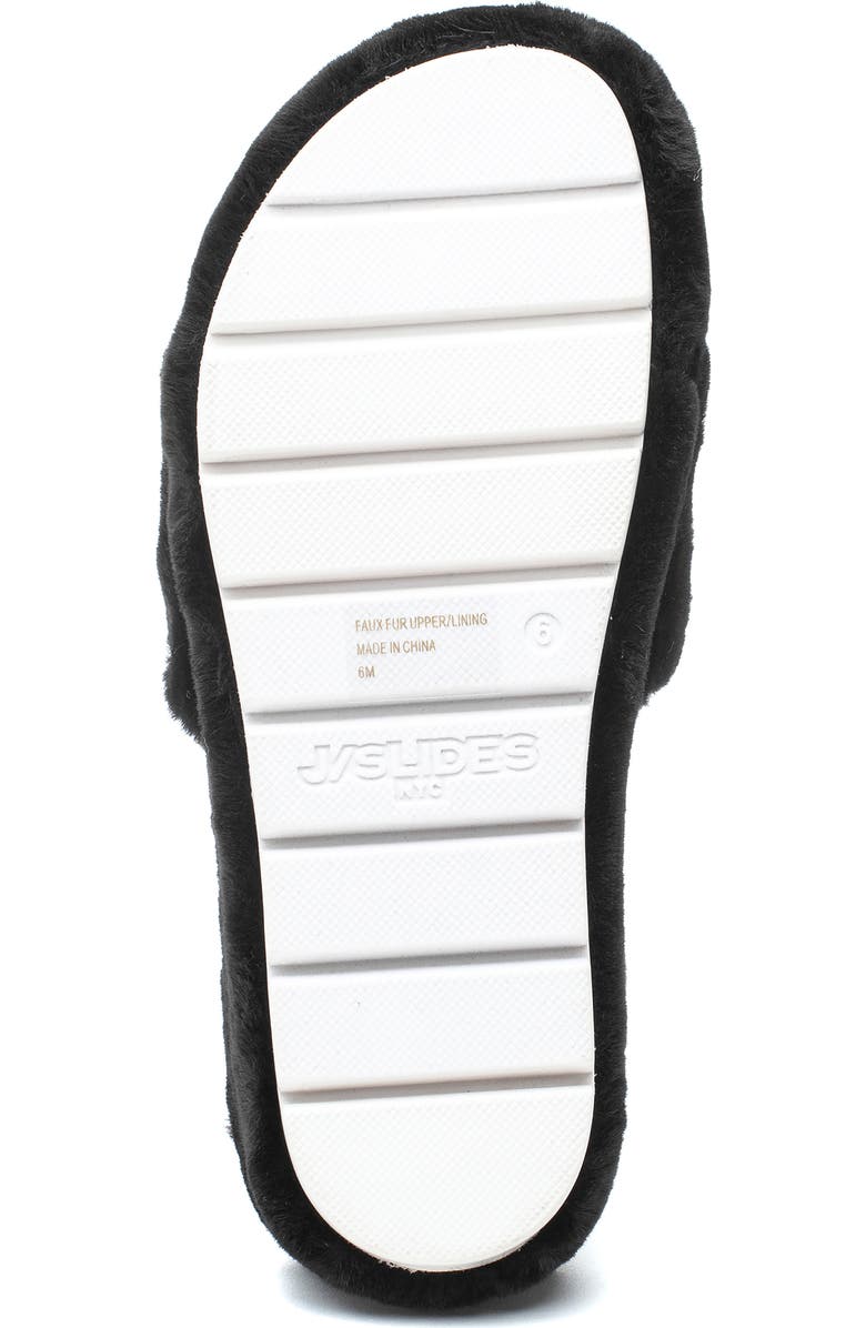 JSlides J Slides Willow Faux Fur Slide Sandal, Alternate, color,