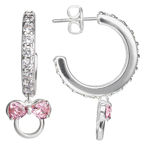 Cubic Zirconia Hoop Earrings
