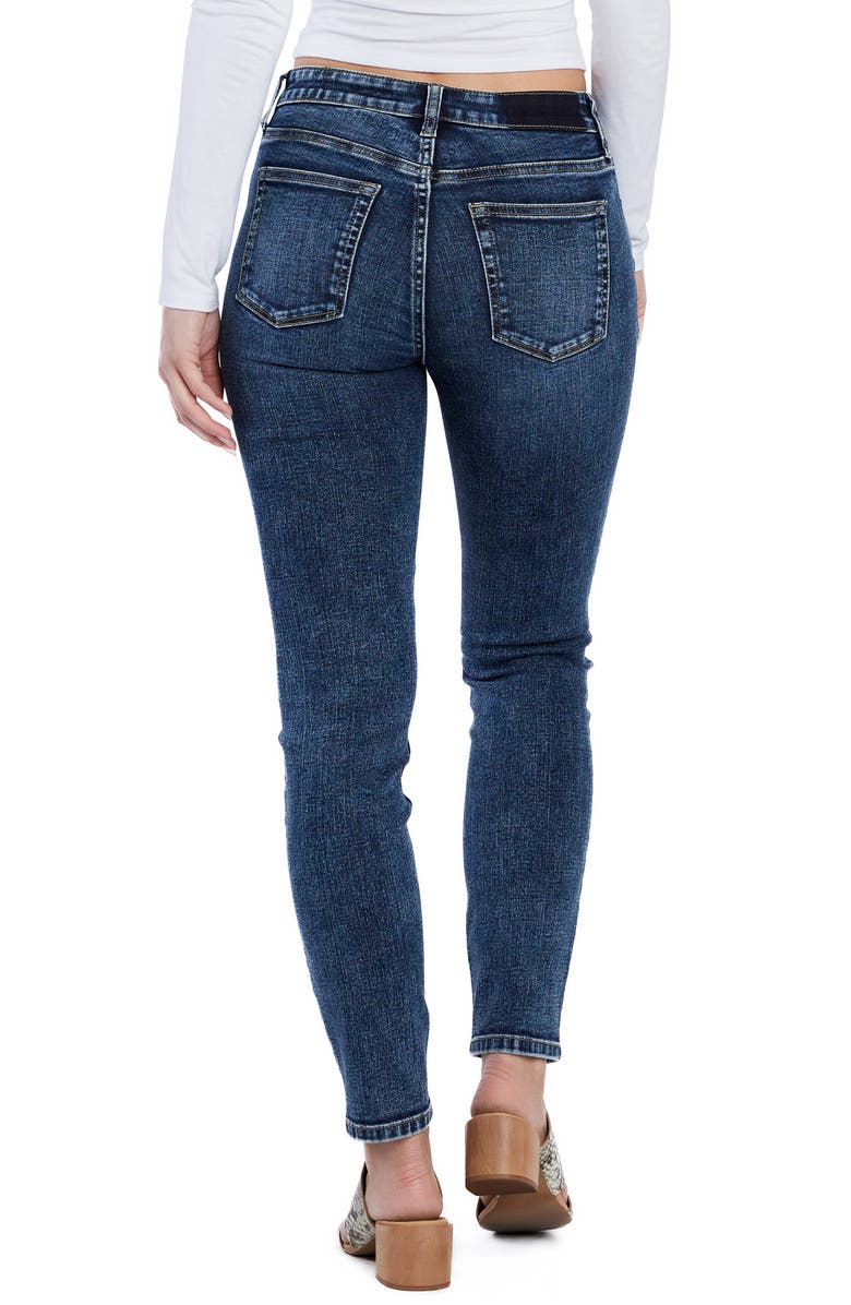 HINT OF BLU High Waist Ankle Skinny Jeans, Alternate, color, Out Of Town Blue