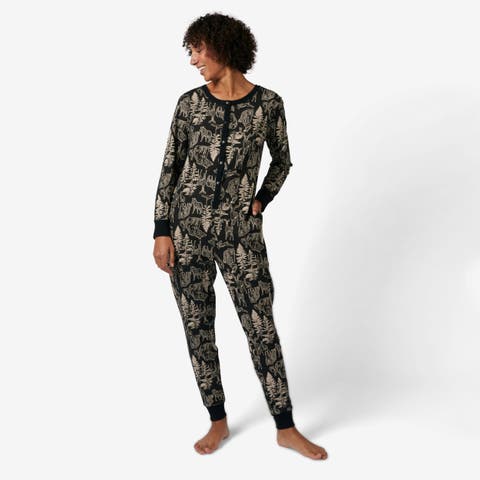Long Sleeve One-Piece Pajama Jumpsuit