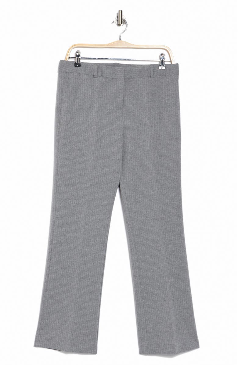Amanda & Chelsea Pinstripe Knit Pants, Main, color, Light Grey