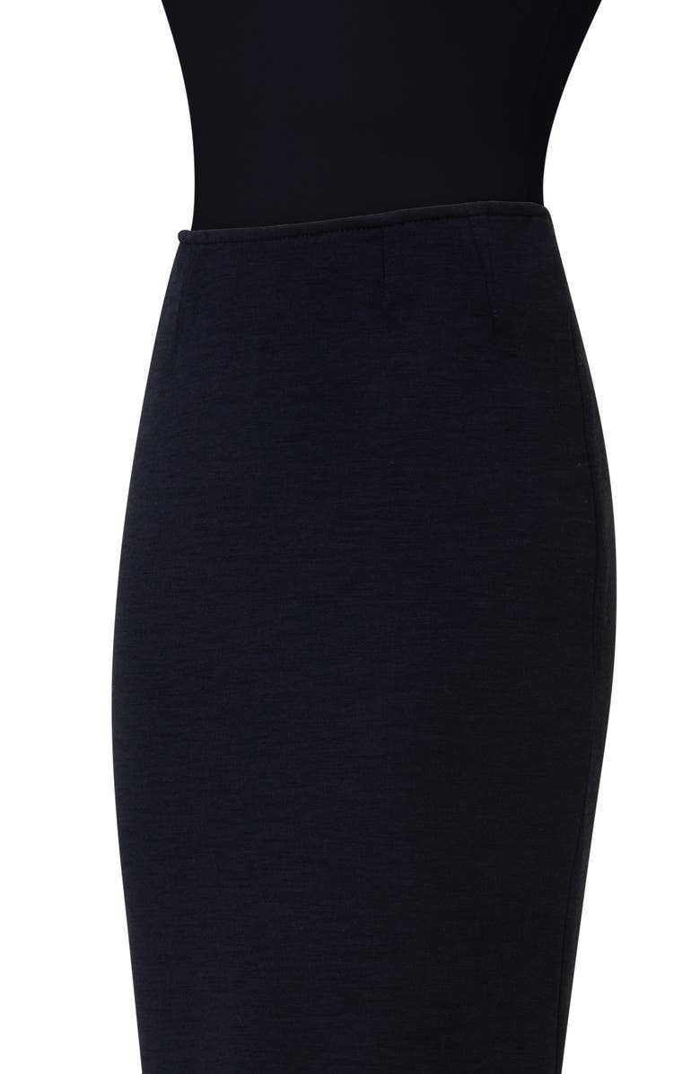 Akris punto Stretch Wool & Cotton Blend Pencil Skirt, Alternate, color, 