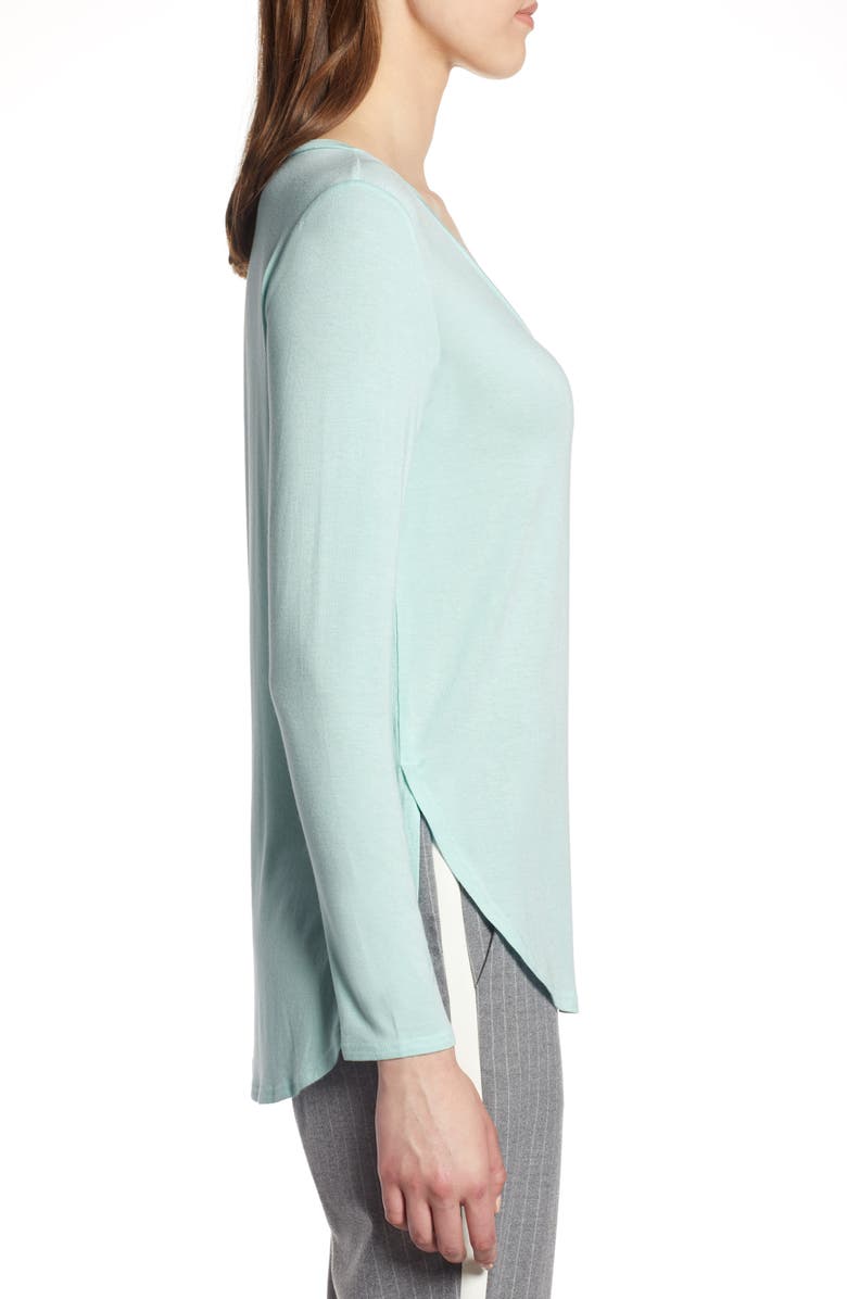 Halogen<sup>®</sup> V-Neck Tunic, Alternate, color, Blue Resort