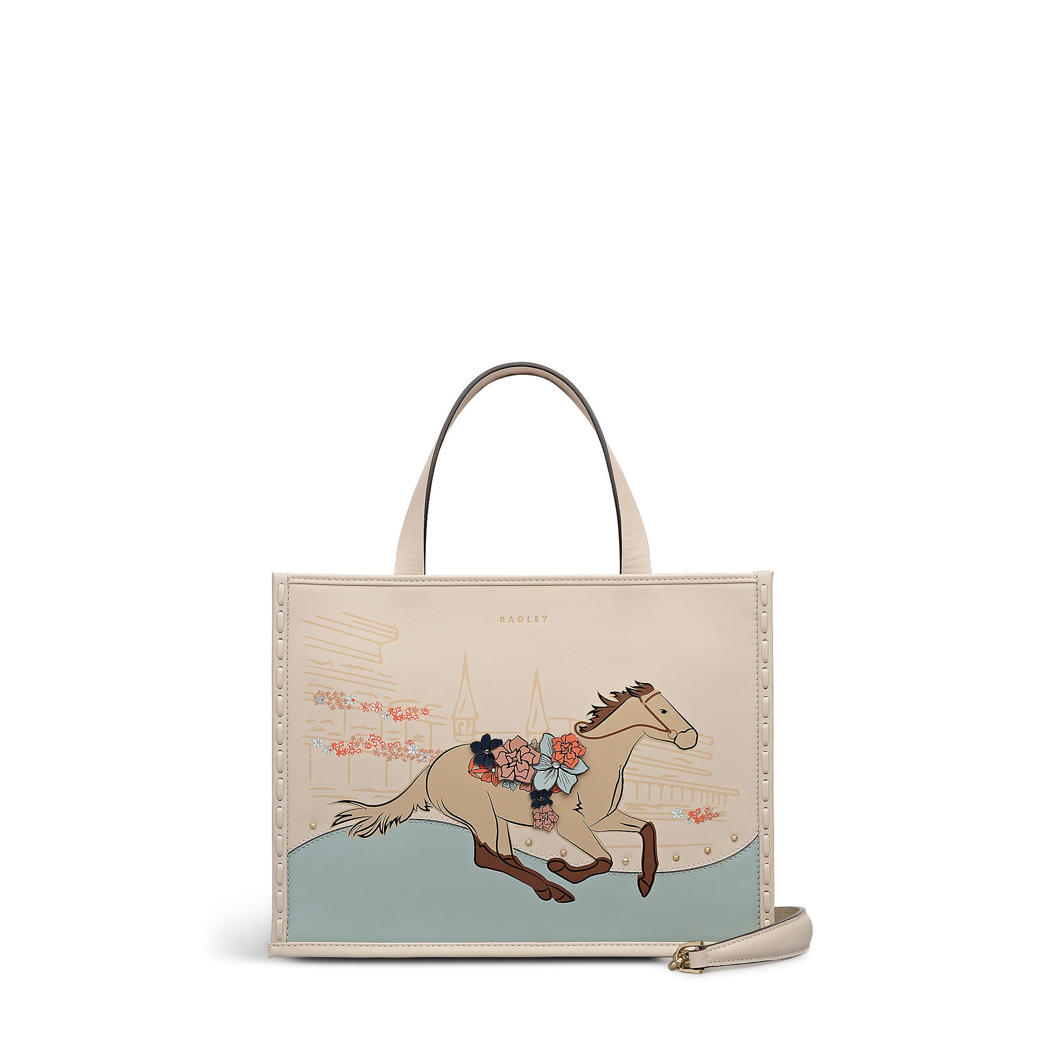 Radley Kentucky Derby Spring 2026 Small Ziptop Satchel Bag, Main, color, Salt