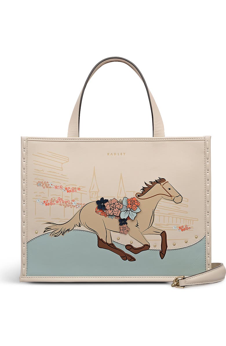 Radley Kentucky Derby Spring 2026 Small Ziptop Satchel Bag, Main, color, Salt