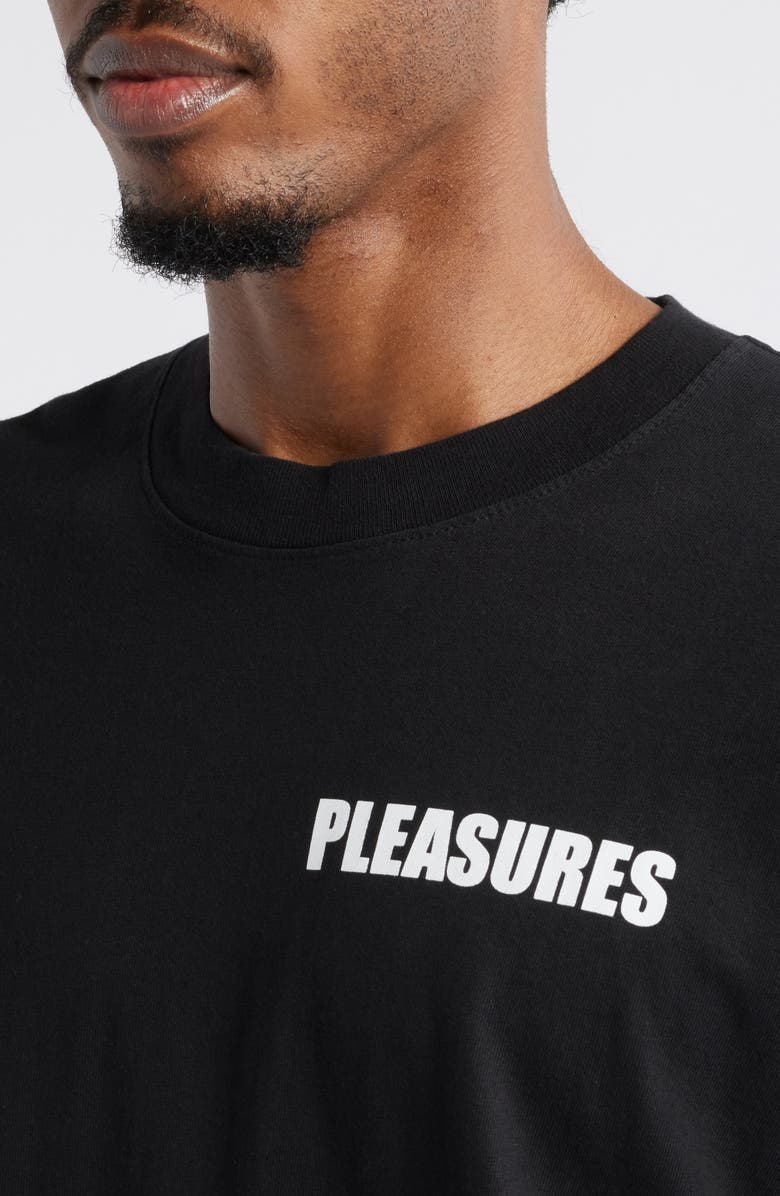 PLEASURES Impact Staff Long Sleeve Cotton Graphic T-Shirt, Alternate, color, 