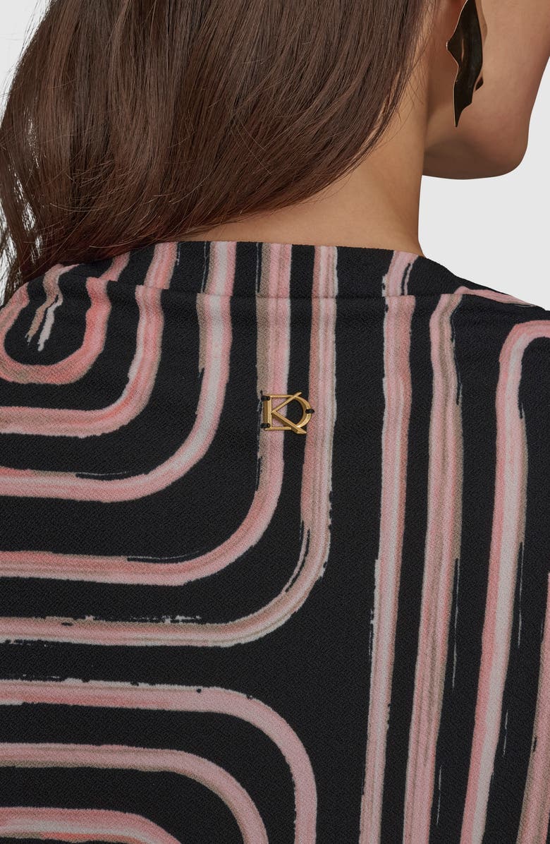 Donna Karan New York Print Mock Neck Top, Alternate, color,