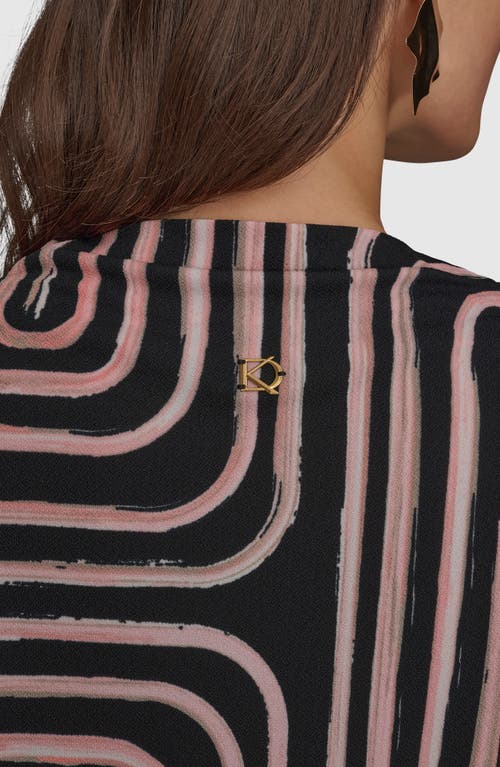 Shop Donna Karan New York Print Mock Neck Top