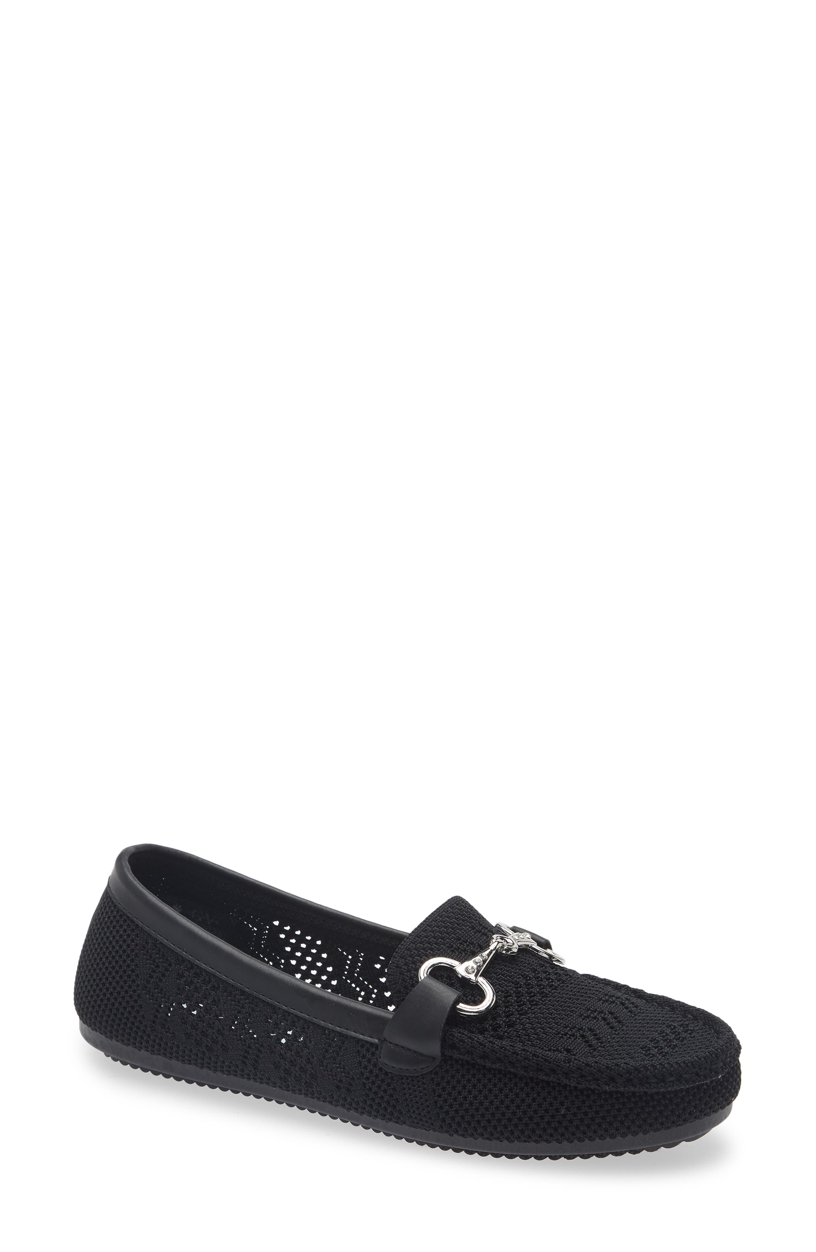 GLORIA VANDERBILT Tristan Rhinestone Bit Knit Loafer
