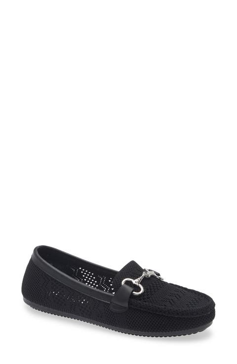Tristan Rhinestone Bit Knit Loafer (Women)