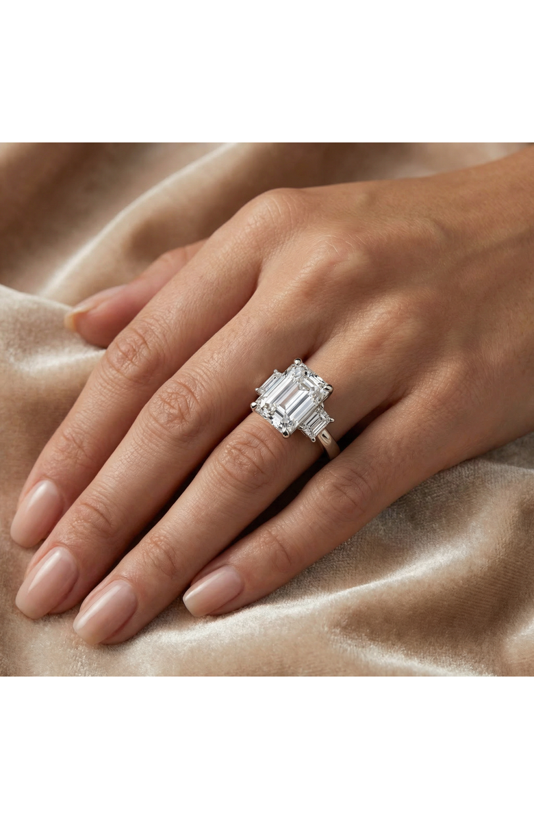 Bliss Diamond Certified 6 3/4Ct Rachel Emerald Cut Diamond Engagement Ring 14k Gold, Alternate, color, 14K Yellow Gold