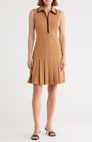 Calvin Klein Piped Sleeveless Tennis Dress