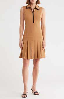 Calvin Klein Piped Sleeveless Tennis Dress