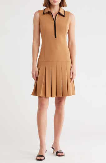 Calvin Klein Piped Sleeveless Tennis Dress