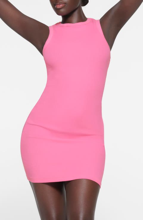 Stretch Cotton Rib Tank Dress (Regular & Plus)