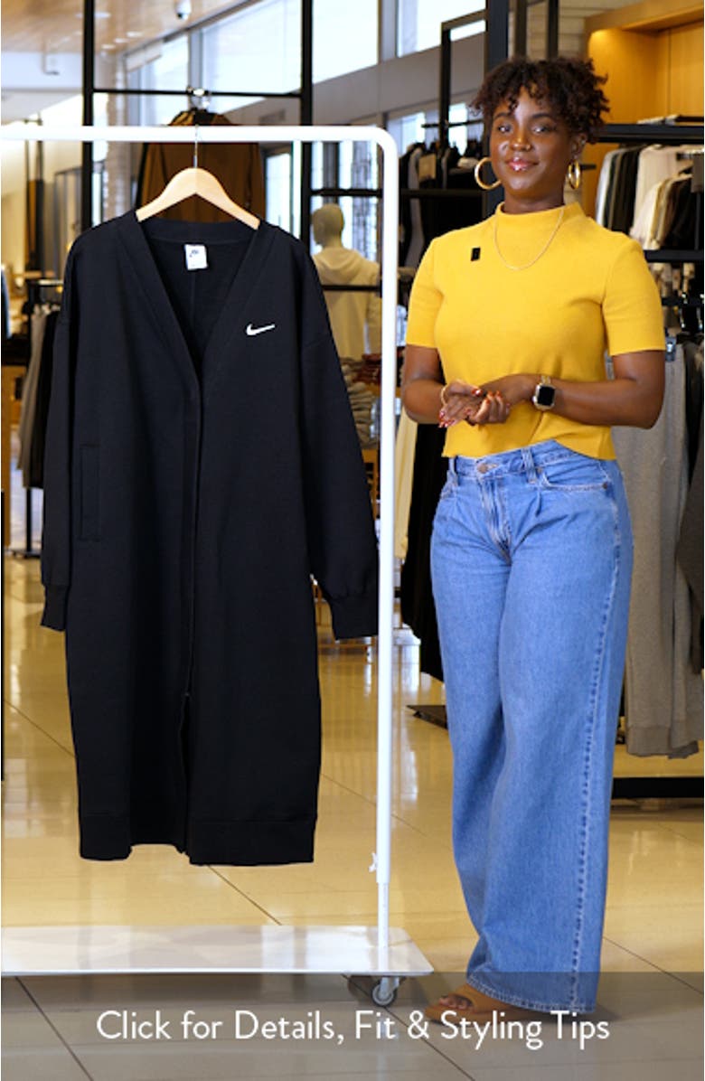 Nike Sportswear Phoenix Fleece Oversize Longline Cardigan | Nordstrom