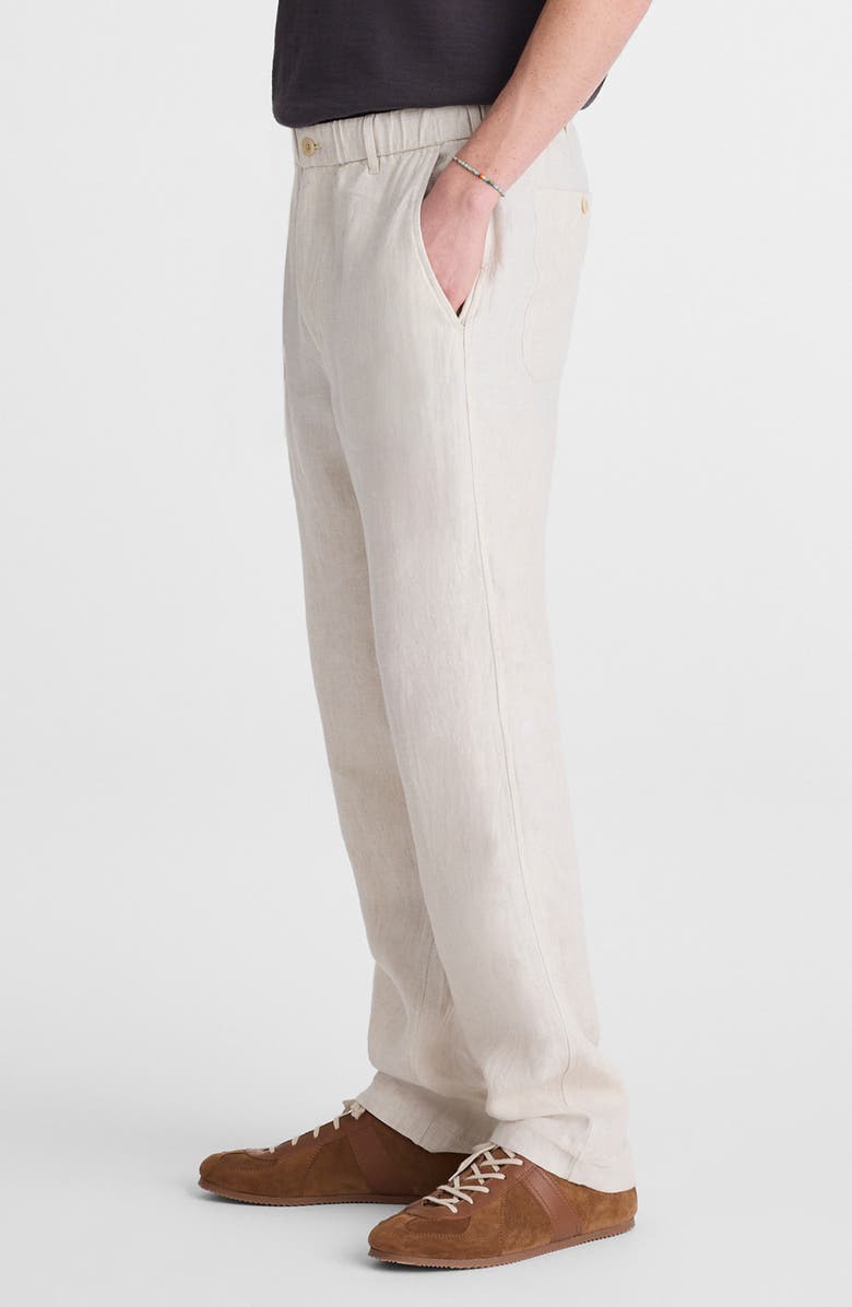 Madewell Linen Pull-On Pants, Alternate, color, Bleached