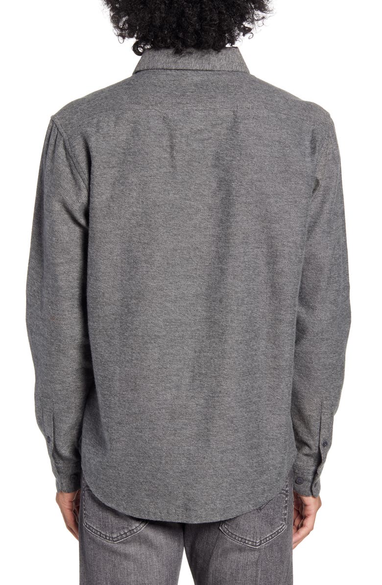 RVCA Sand Button-Up Flannel Shirt, Alternate, color, 