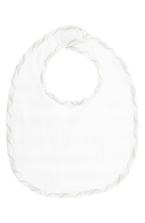 Stephen Joseph 2-pack Cotton Muslin Bibs & Silicone Spoon Set In Green