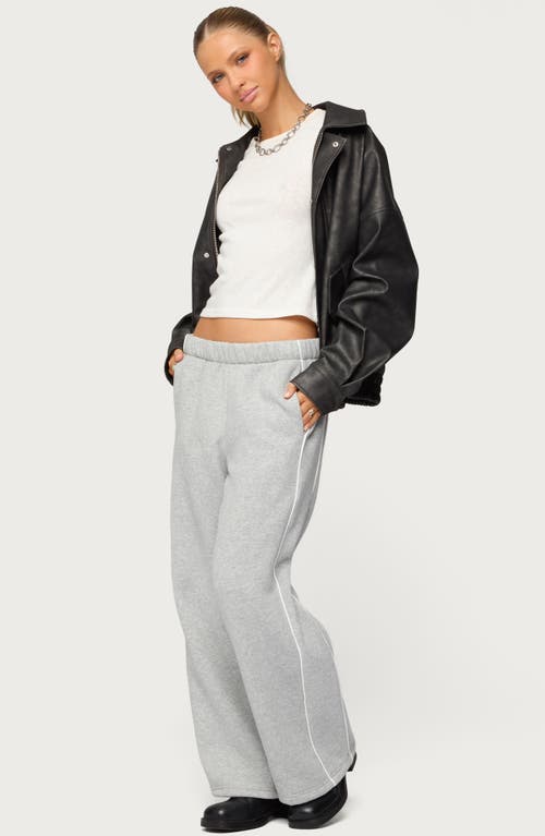 Edikted Autumn Cotton Blend Sweatpants In Gray