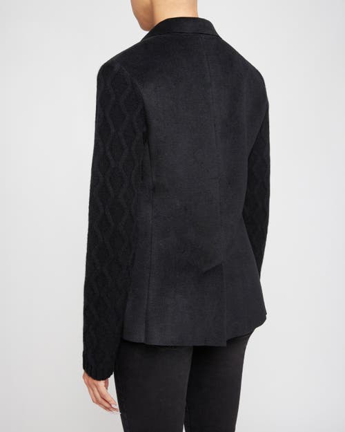 Santorelli Knit Blazer In Black