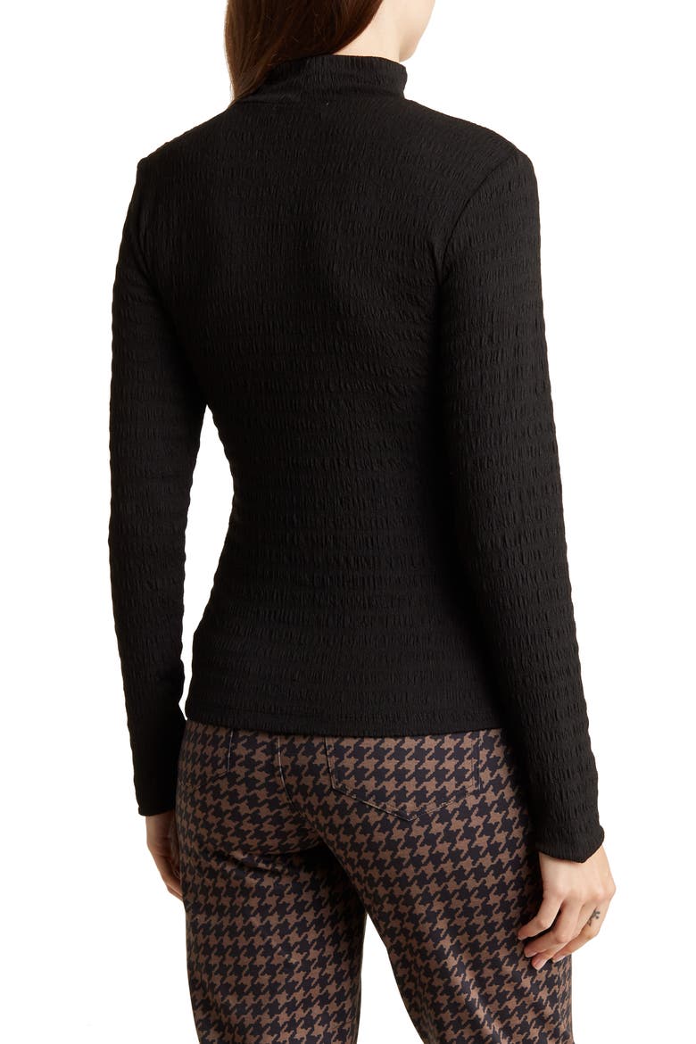 Day Dream Mock Neck Long Sleeve Top, Alternate, color, BLACK