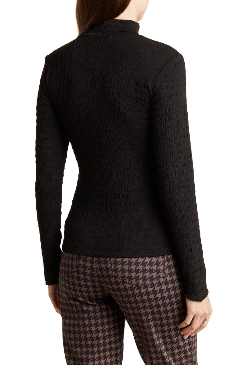 Sanctuary Day Dream Mock Neck Long Sleeve Top, Alternate, color, Black