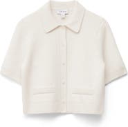 & Other Stories Short Sleeve Merino Wool Blend Cardigan