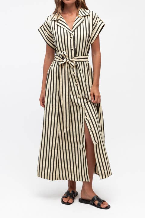 Classic Stripe Shirtdress