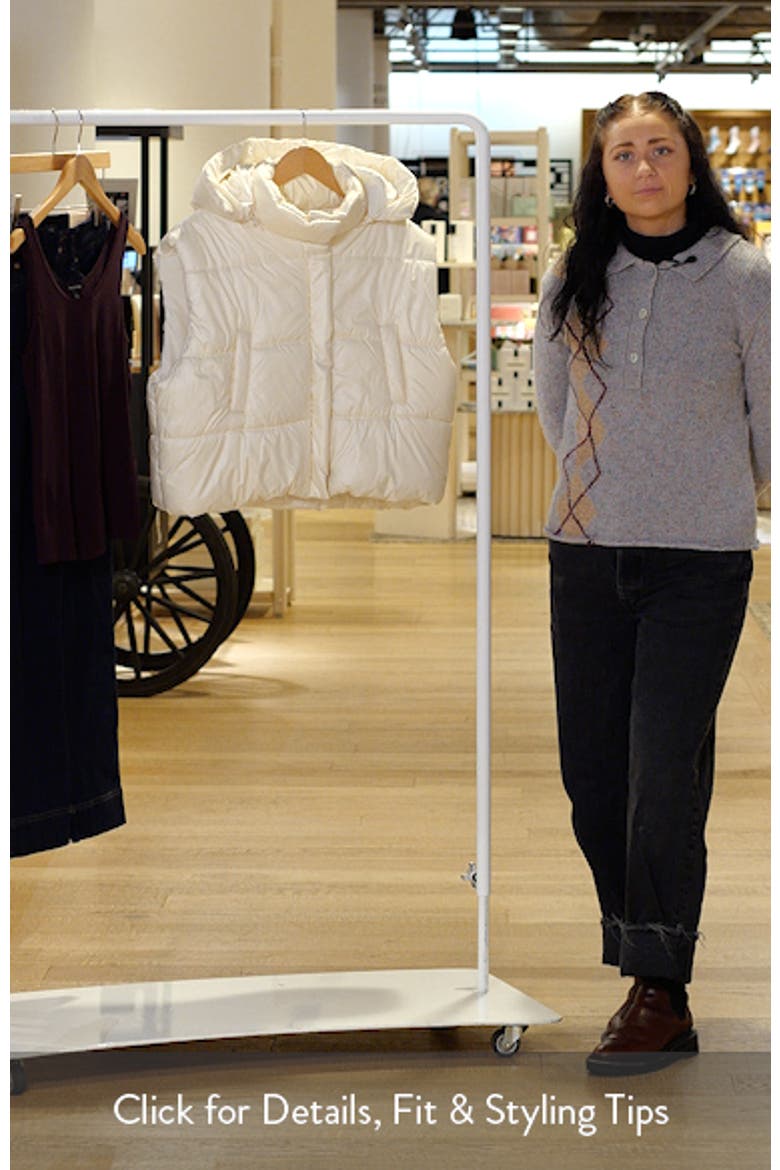 Poppy Hooded Puffer Vest video