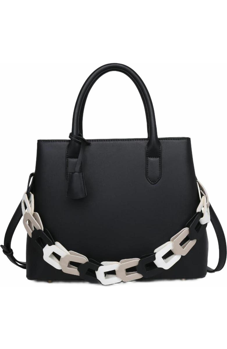 MODA LUXE Regalina Satchel, Main, color, Black