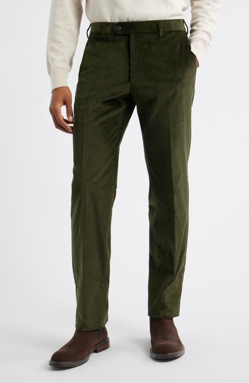 Zanella Parker Corduroy Pants in Dark Olive 