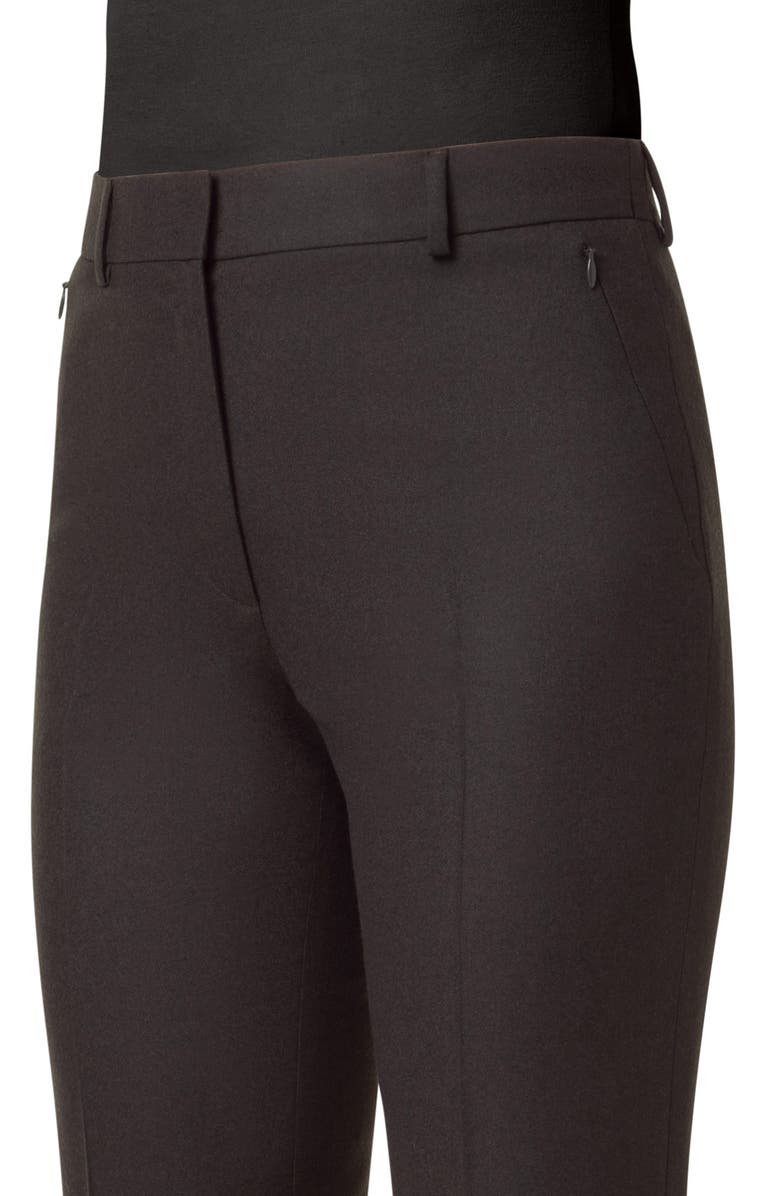Akris Marilyn Wool Stretch Flannel Pants, Alternate, color, 
