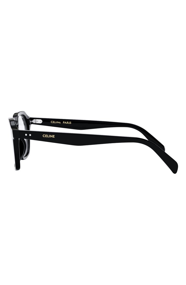 CELINE Thin 2 Dots 52mm Square Optical Glasses, Alternate, color, 
