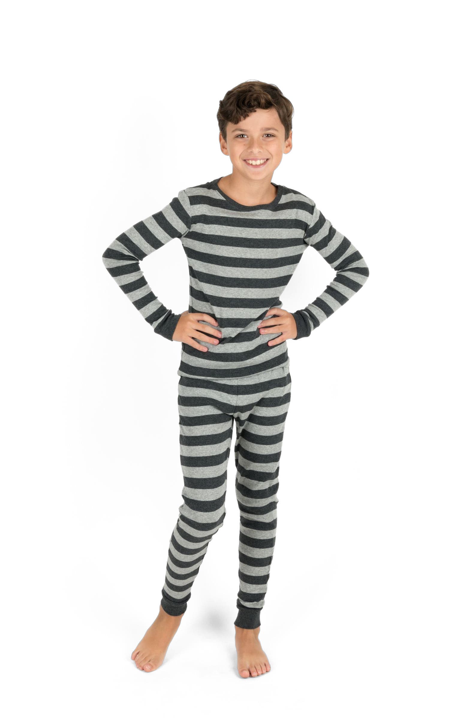 selected Striped Dark Gray & Light Gray