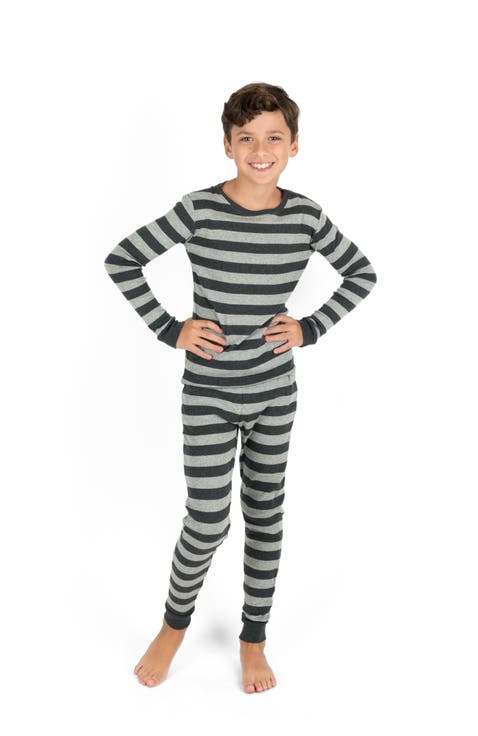 Two-Piece Printed Cotton Pajamas, Stripes, Animals & Characters (Baby)