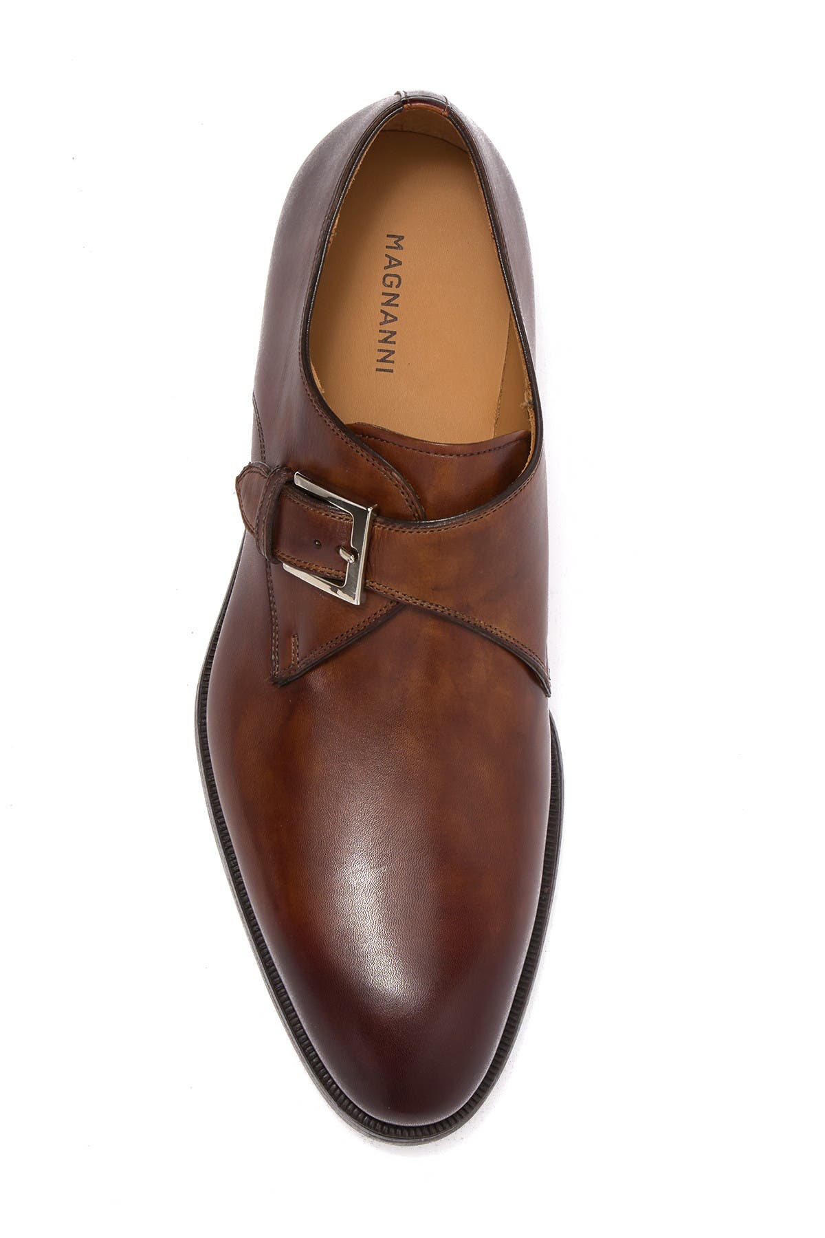 Magnanni Brodie Leather Monk Strap Loafer, Alternate, color, 