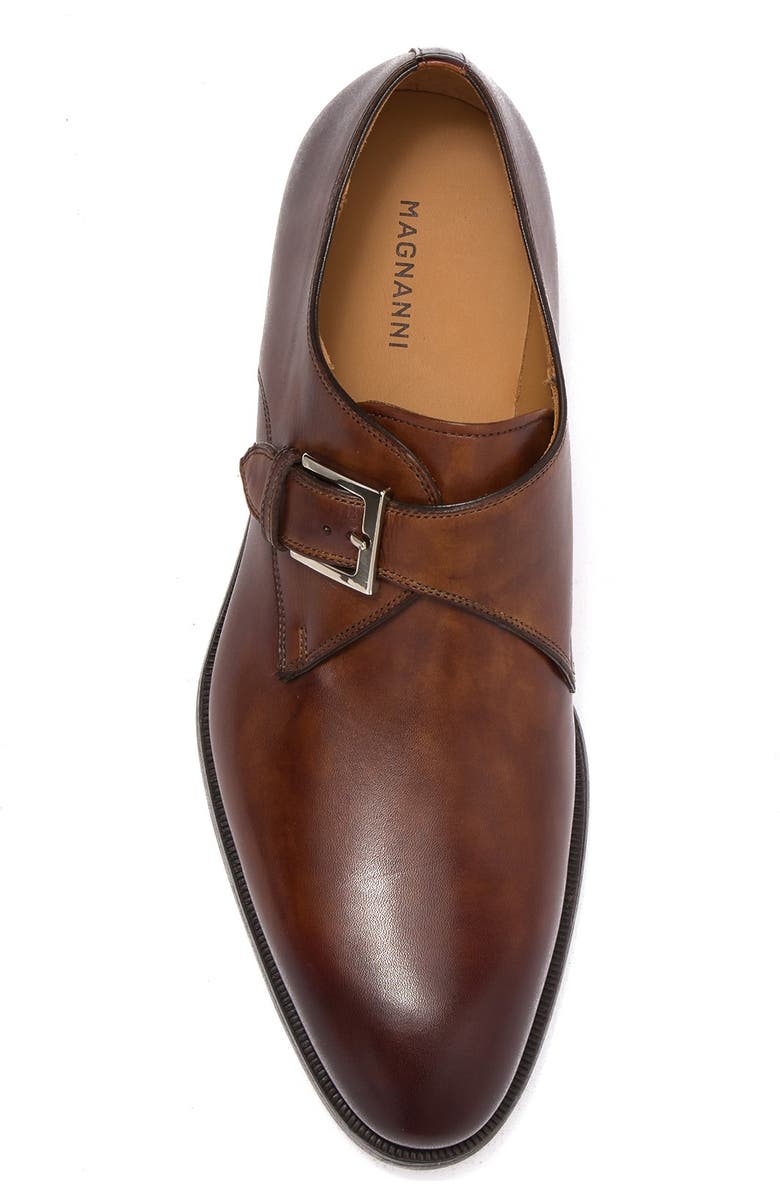 Magnanni Brodie Leather Monk Strap Loafer, Alternate, color,