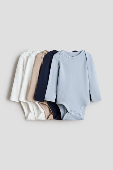 5-pack Long-sleeved Bodysuits